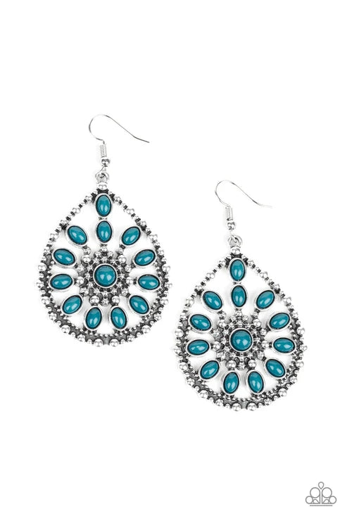 Paparazzi ♥ Free To Roam - Blue ♥ Earrings
