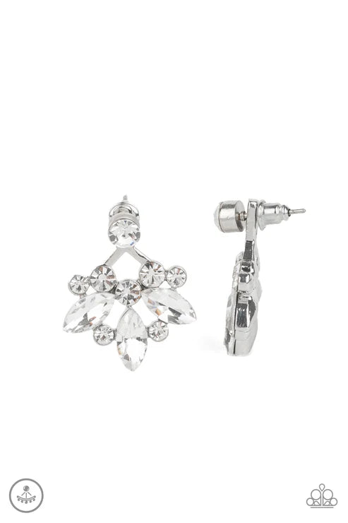 Paparazzi ♥ Crystal Constellations - White ♥ Post Earrings
