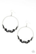Paparazzi ♥ Business Casual - Black ♥ Earrings