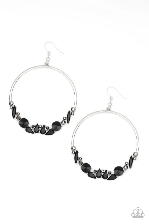 Paparazzi ♥ Business Casual - Black ♥ Earrings