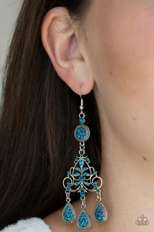 Paparazzi ♥ Royal Renovation - Blue ♥ Earrings