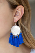 Paparazzi ♥ Tassel Tribute - Blue ♥ Earrings