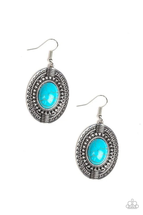 Paparazzi ♥ Mountain Melody - Blue ♥ Earrings