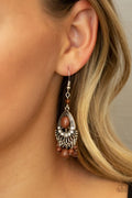 Paparazzi ♥ Floating On HEIR - Brown ♥ Earrings
