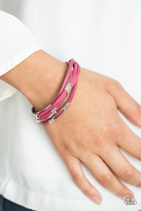 Paparazzi ♥ Modern Magnetism - Pink ♥ Bracelet