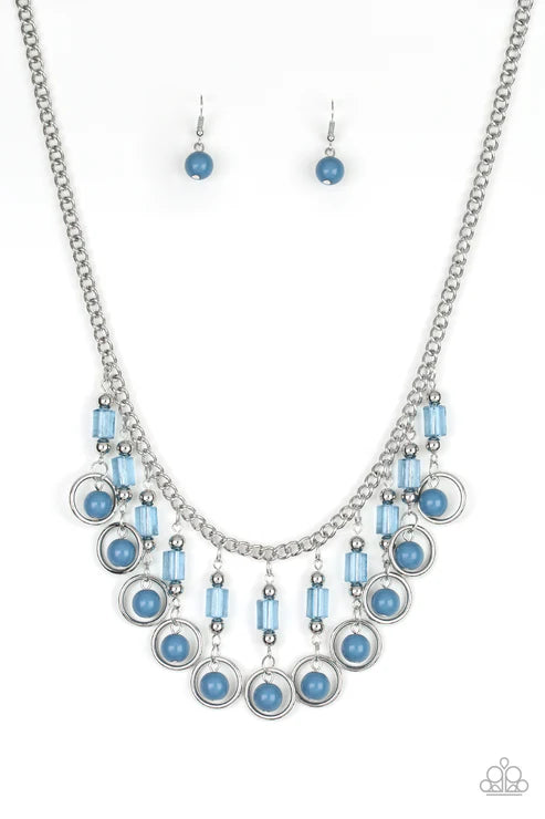 Paparazzi ♥ Cool Cascade - Blue ♥ Necklace