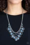 Paparazzi ♥ Cool Cascade - Blue ♥ Necklace