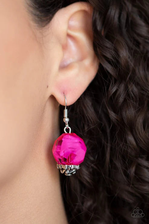 Paparazzi ♥ Ice Melt - Pink ♥ Necklace