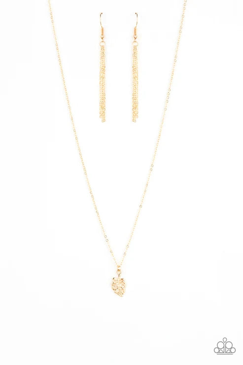 Paparazzi ♥ Palm Tree Retreat - Gold ♥ Necklace