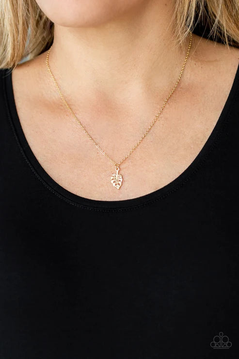 Paparazzi ♥ Palm Tree Retreat - Gold ♥ Necklace