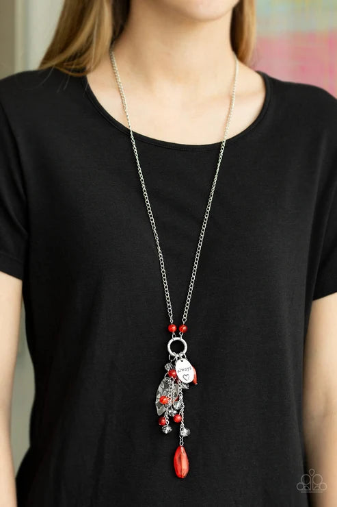 Paparazzi ♥ Hearts Content - Red ♥ Necklace