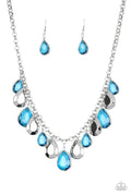 Paparazzi ♥ CLIQUE-bait - Blue ♥ Necklace