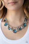 Paparazzi ♥ CLIQUE-bait - Blue ♥ Necklace