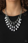 Paparazzi ♥ Melting Ice Caps - White ♥ Necklace