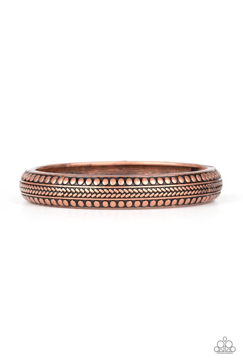 Paparazzi ♥ Zimbabwe Zen - Copper ♥ Bracelet