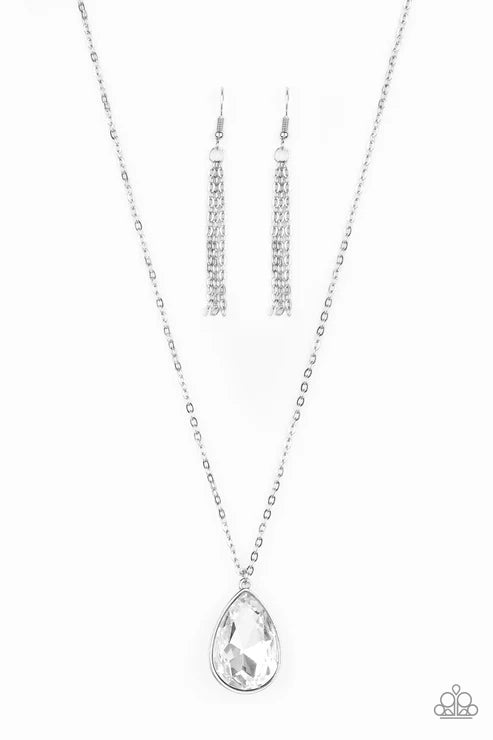 Paparazzi ♥ So Obvious - White ♥ Necklace