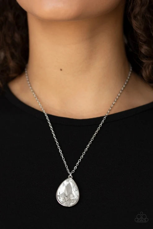 Paparazzi ♥ So Obvious - White ♥ Necklace