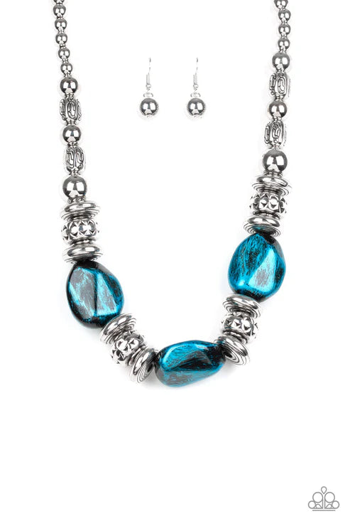Paparazzi ♥ Colorfully Confident - Blue ♥ Necklace