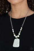 Paparazzi ♥ Sandstone Oasis - White ♥ Necklace