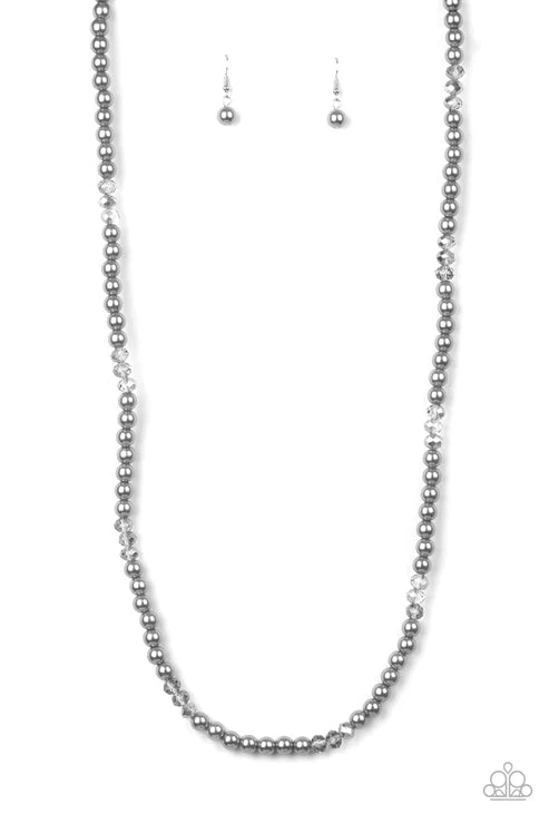 Paparazzi ♥ Girls Have More FUNDS - Silver ♥ Necklace