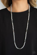 Paparazzi ♥ Girls Have More FUNDS - Silver ♥ Necklace