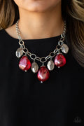 Paparazzi ♥ Looking Glass Glamorous - Red ♥ Necklace