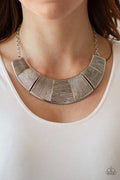 Paparazzi ♥ More Roar - Silver ♥ Necklace