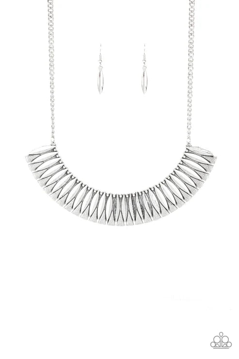 Paparazzi ♥ My Main MANE - Silver ♥ Necklace
