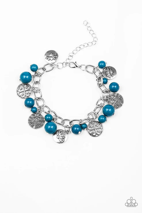 Paparazzi ♥ Lotus Lagoon - Blue ♥ Bracelet
