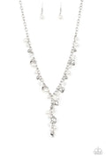 Paparazzi ♥ Vintage Heartthrob - White ♥ Necklace