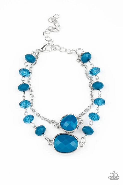 Paparazzi ♥ Crowd Pleaser - Blue ♥ Bracelet