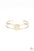 Paparazzi ♥ Dial Up The Dazzle - Gold ♥ Bracelet