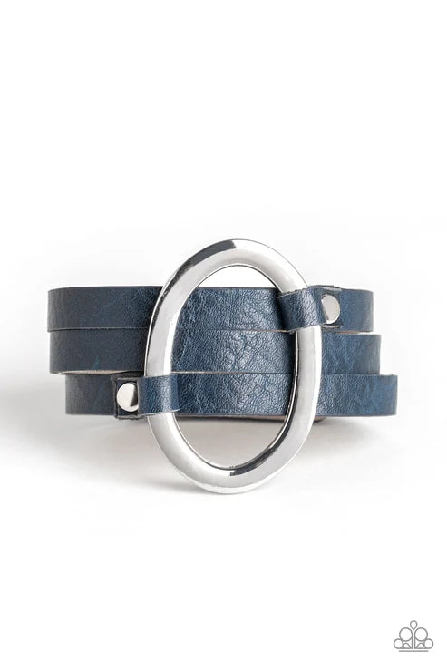 Paparazzi ♥ Cowgirl Cavalier - Blue ♥ Bracelet