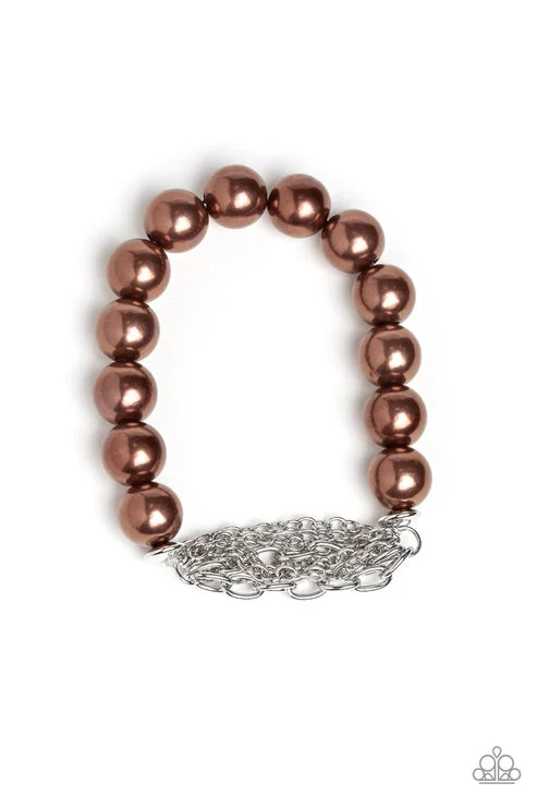 Paparazzi ♥ Hollywood HEELS - Brown ♥ Bracelet