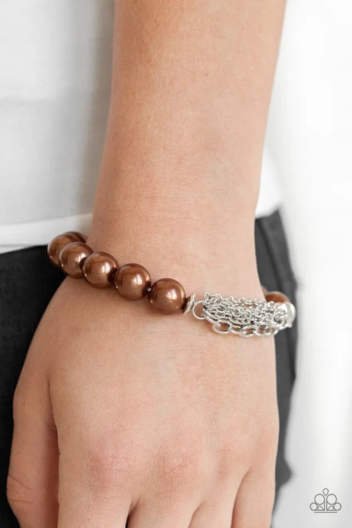 Paparazzi ♥ Hollywood HEELS - Brown ♥ Bracelet