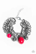 Paparazzi ♥ Mega Malibu - Pink ♥ Bracelet