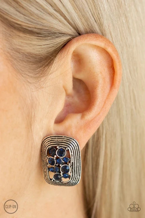 Paparazzi ♥ Darling Dazzle - Blue ♥ Clip-On