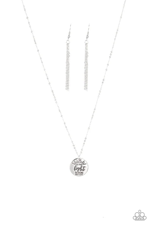 Paparazzi ♥ Let Your Light So Shine - Silver ♥ Necklace