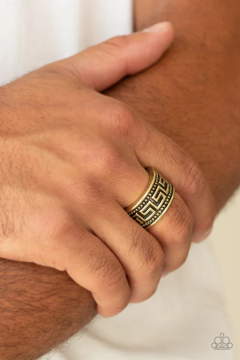 Paparazzi ♥ Tycoon Tribe - Brass ♥ Ring