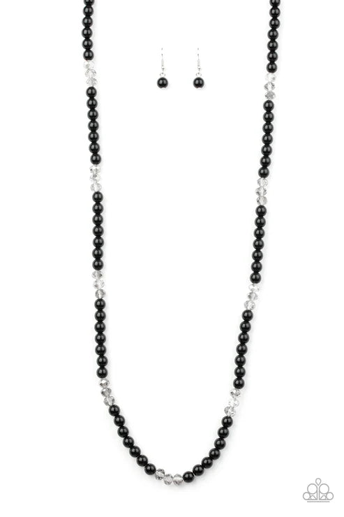 Paparazzi ♥ Girls Have More FUNDS - Black ♥ Necklace