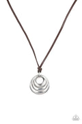 Paparazzi ♥ Desert Spiral - Silver ♥ Necklace