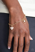 Paparazzi ♥ Hearts and Harps - Gold ♥ Bracelet