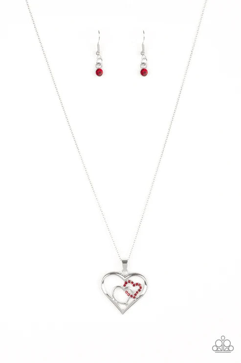 Paparazzi ♥ Cupid Charm - Red ♥ Necklace