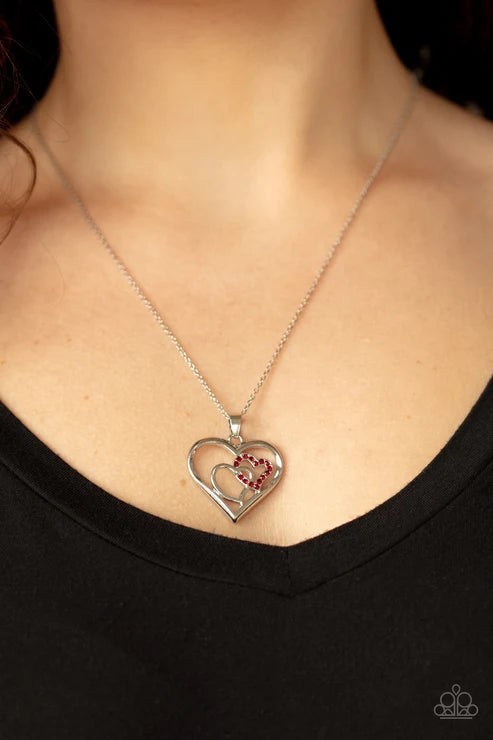 Paparazzi ♥ Cupid Charm - Red ♥ Necklace
