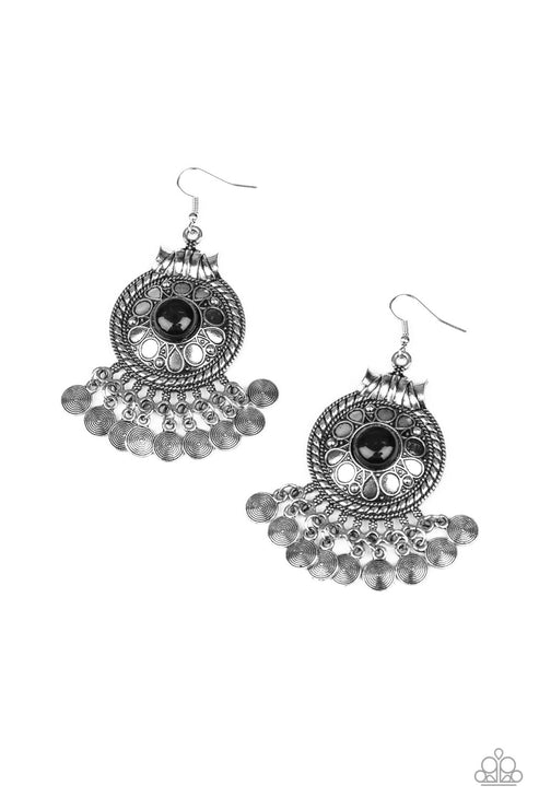 Paparazzi ♥ Rural Rhythm - Black ♥ Earrings