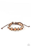 Paparazzi ♥ Dont WEAVE Me Hanging - Brown ♥ Bracelet
