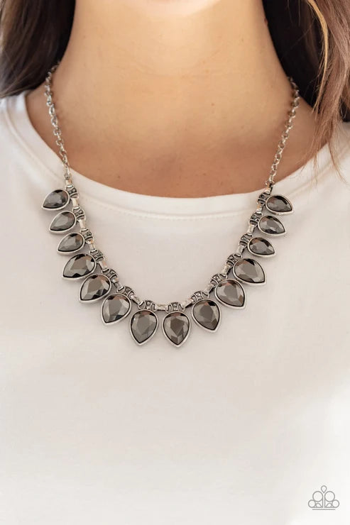 Paparazzi ♥ FEARLESS is More - Silver ♥ Necklace
