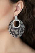 Paparazzi ♥ Metro Zoo - White ♥ Post Earrings