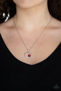 Paparazzi ♥ Heart Full of Love - Red ♥ Necklace