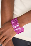 Paparazzi ♥ Retro Ruffle - Purple ♥ Bracelet